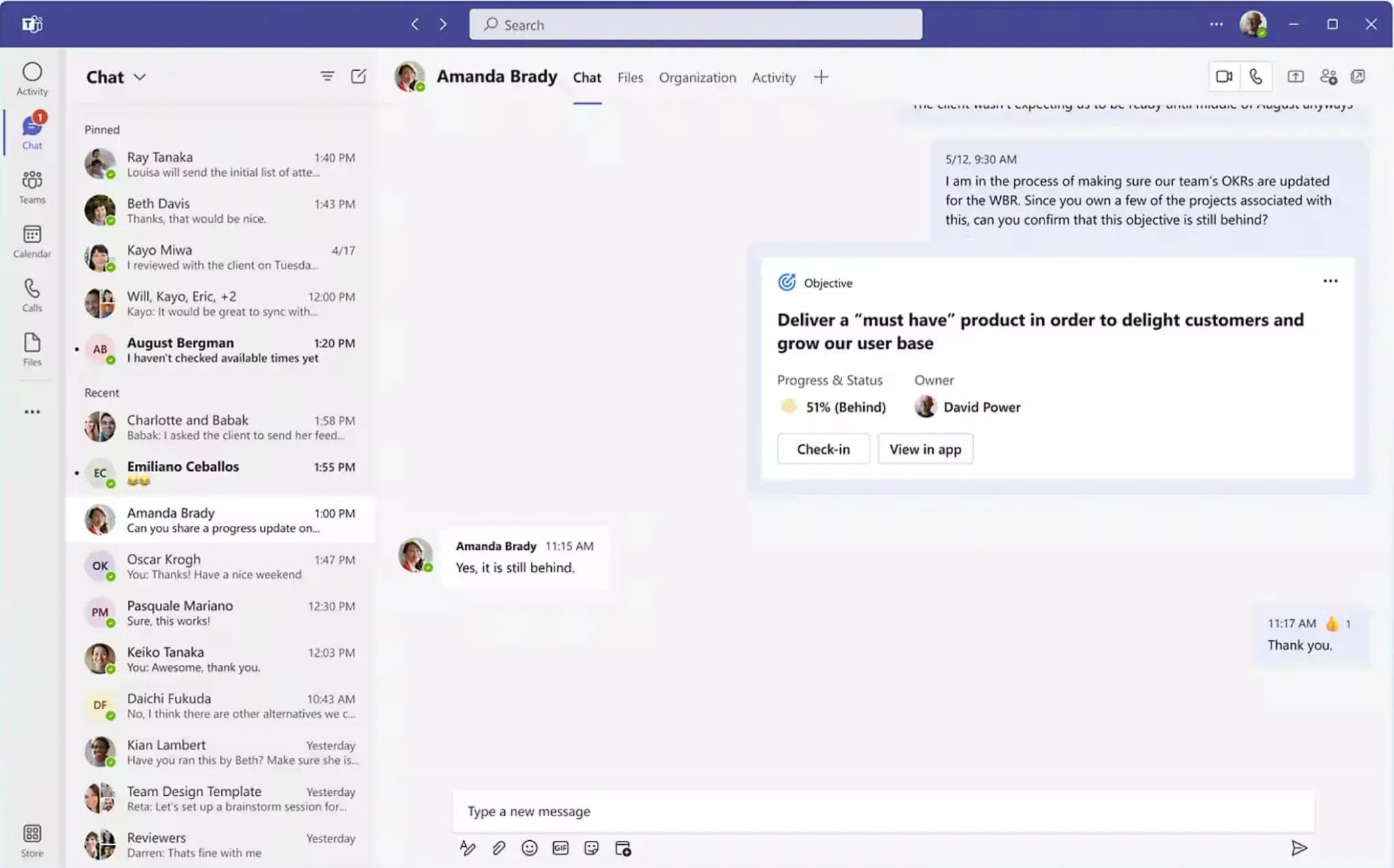 Viva Goals Integrationen