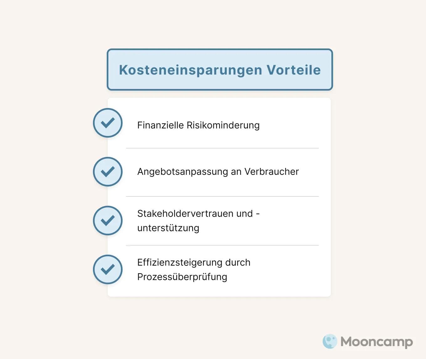 Vorteile von Kosteneinsparungen