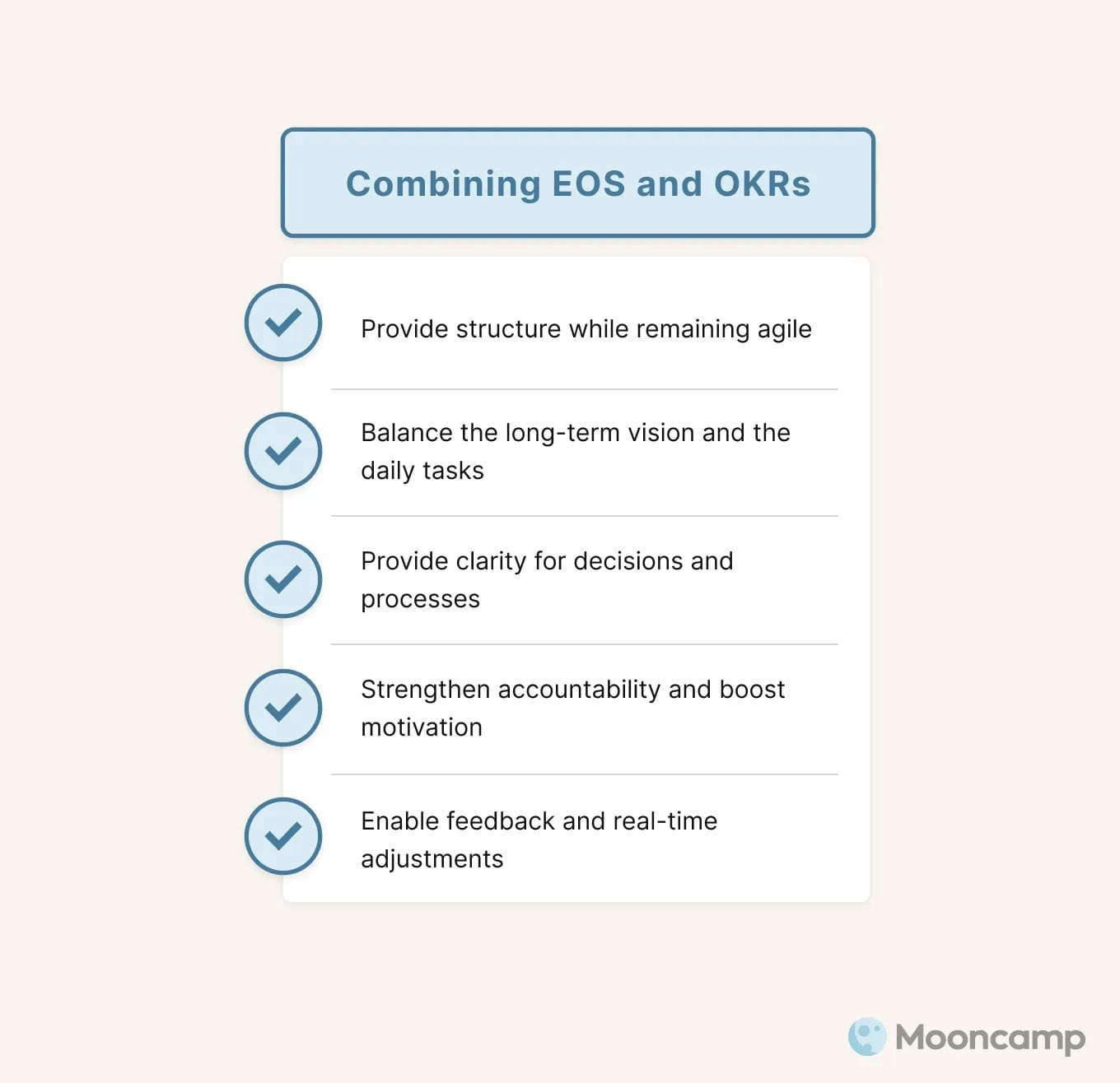 The benefits of combining EOS and OKR